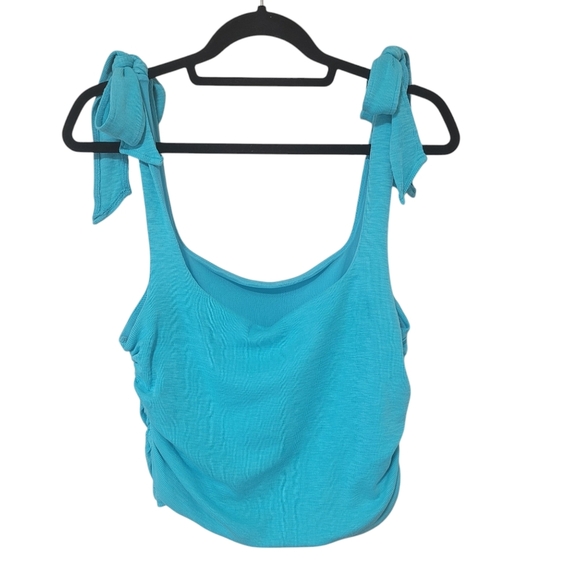 Free People Boulevard Tank w/ Tie Straps and Ruched Sides - XL - NWT - Picture 8 of 12